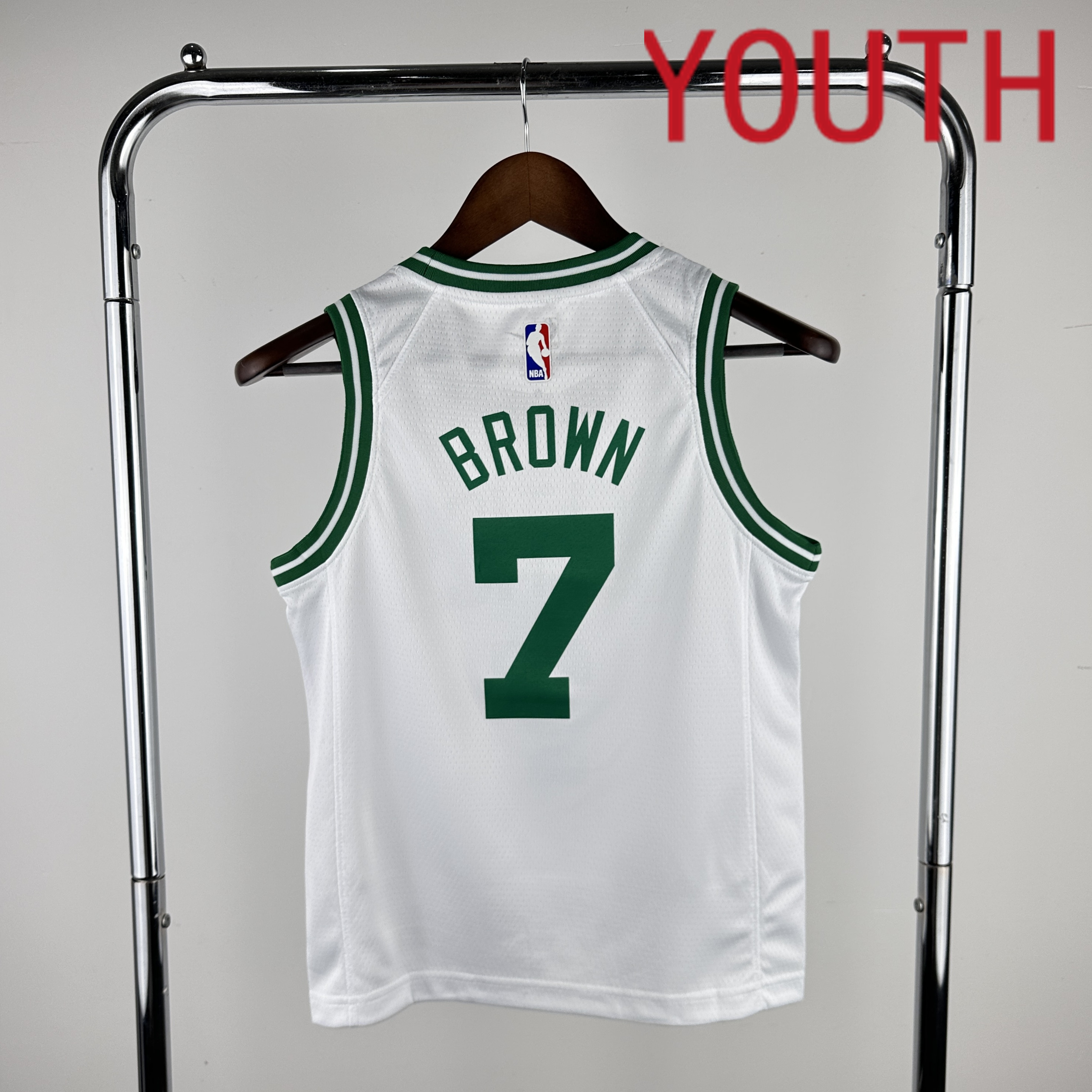 Youth Boston Celtics #7 Brown White Nike 2024 NBA Jersey->cleveland cavaliers->NBA Jersey